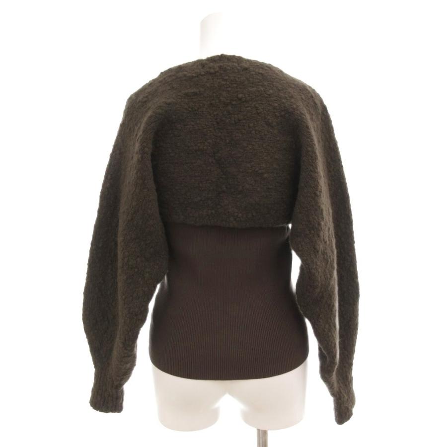 スナイデル SNIDEL 22AW ボレロニットタンクセット F アンサンブル 長袖 茶 ブラウン SWNT224122 /AE レディース | SNIDEL | 01