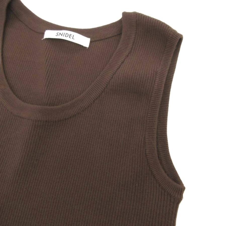 スナイデル SNIDEL 22AW ボレロニットタンクセット F アンサンブル 長袖 茶 ブラウン SWNT224122 /AE レディース | SNIDEL | 06
