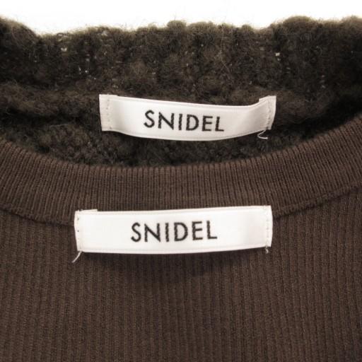 スナイデル SNIDEL 22AW ボレロニットタンクセット F アンサンブル 長袖 茶 ブラウン SWNT224122 /AE レディース | SNIDEL | 07