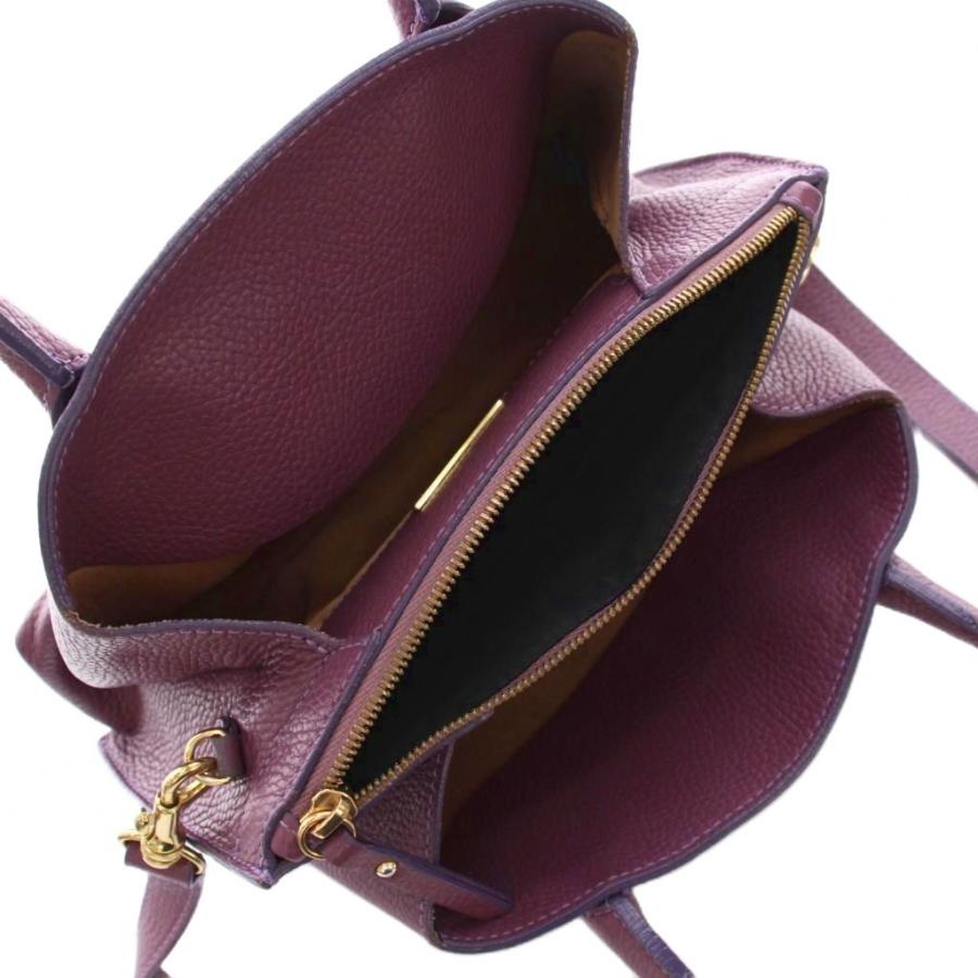 イアクッチ IACUCCI ハンドバッグ ショルダーバッグ 2WAY レザー 紫 