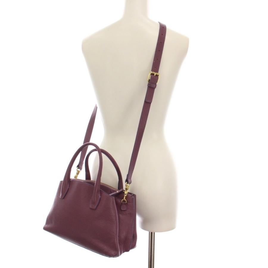イアクッチ IACUCCI ハンドバッグ ショルダーバッグ 2WAY レザー 紫 