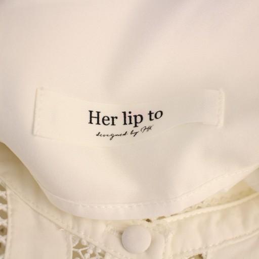 ハーリップトゥ Her lip to Grace Cotton-Blend Long Dress ワンピース