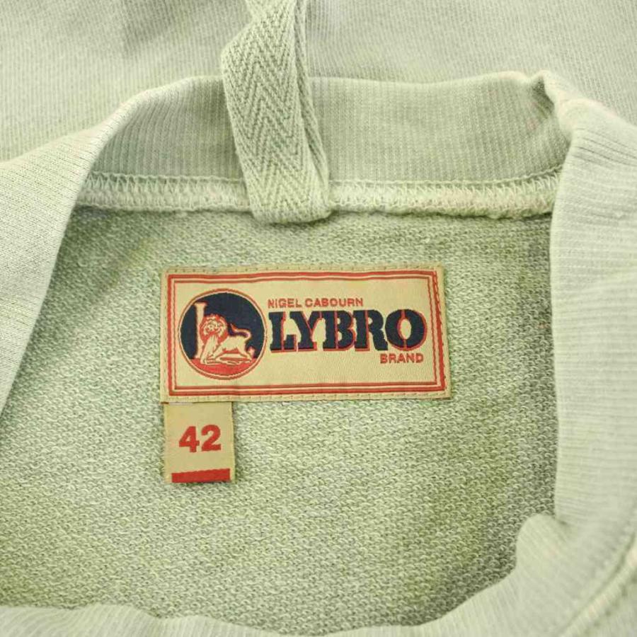 【中古】ナイジェルケーボン LYBRO カットソー トレーナー スウェット地 半袖 コットン 42 緑 グリーン 8036-13-21000 ナイジェルケーボン NIGEL CABOURN LYBRO カットソー トレーナー