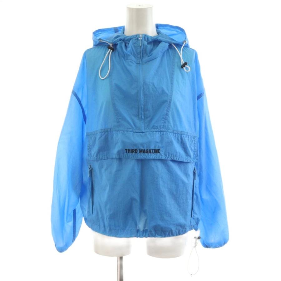 サードマガジン THIRD MAGAZINE パーカー プルオーバー ロゴ ナイロン
