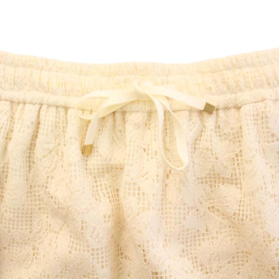 【中古】未使用品 エポカ コットンブレンドレースフリルスカート フレア イージー ミモレ ロング 38 アイボリー 未使用品 エポカ EPOCA コットンブレンドレースフリルスカート フレア