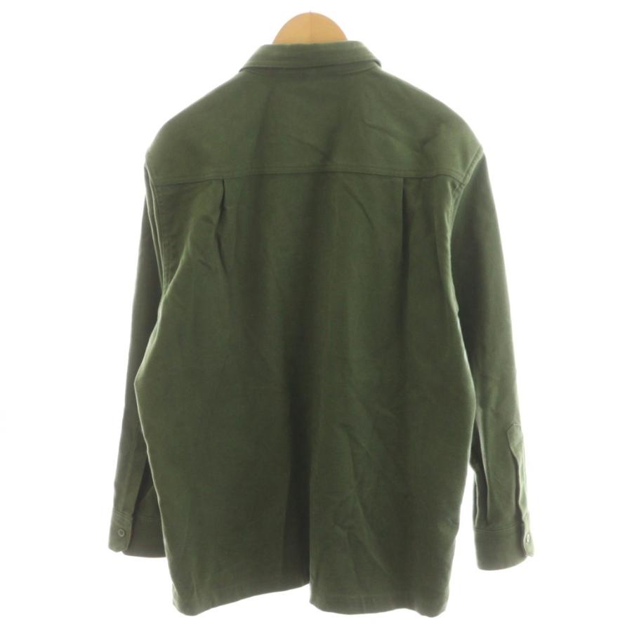 ダブルタップス WTAPS ミリタリーフランネルシャツ ロゴ コットン 3