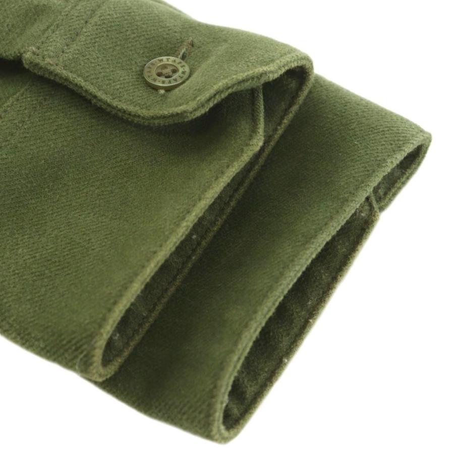 ダブルタップス WTAPS ミリタリーフランネルシャツ ロゴ コットン 3