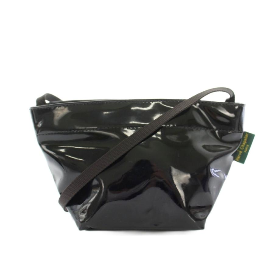 エルベシャプリエ ショルダーバッグ 斜め掛け 舟形 ヴェルニ エナメル