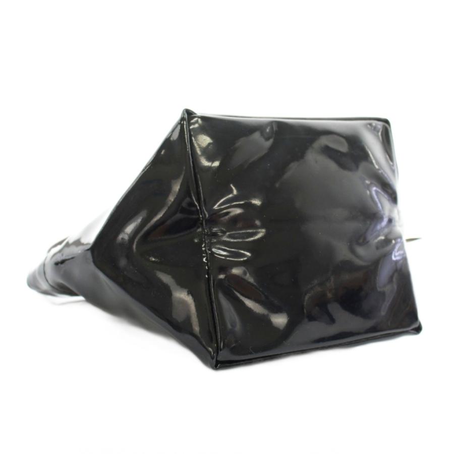 エルベシャプリエ ショルダーバッグ 斜め掛け 舟形 ヴェルニ エナメル