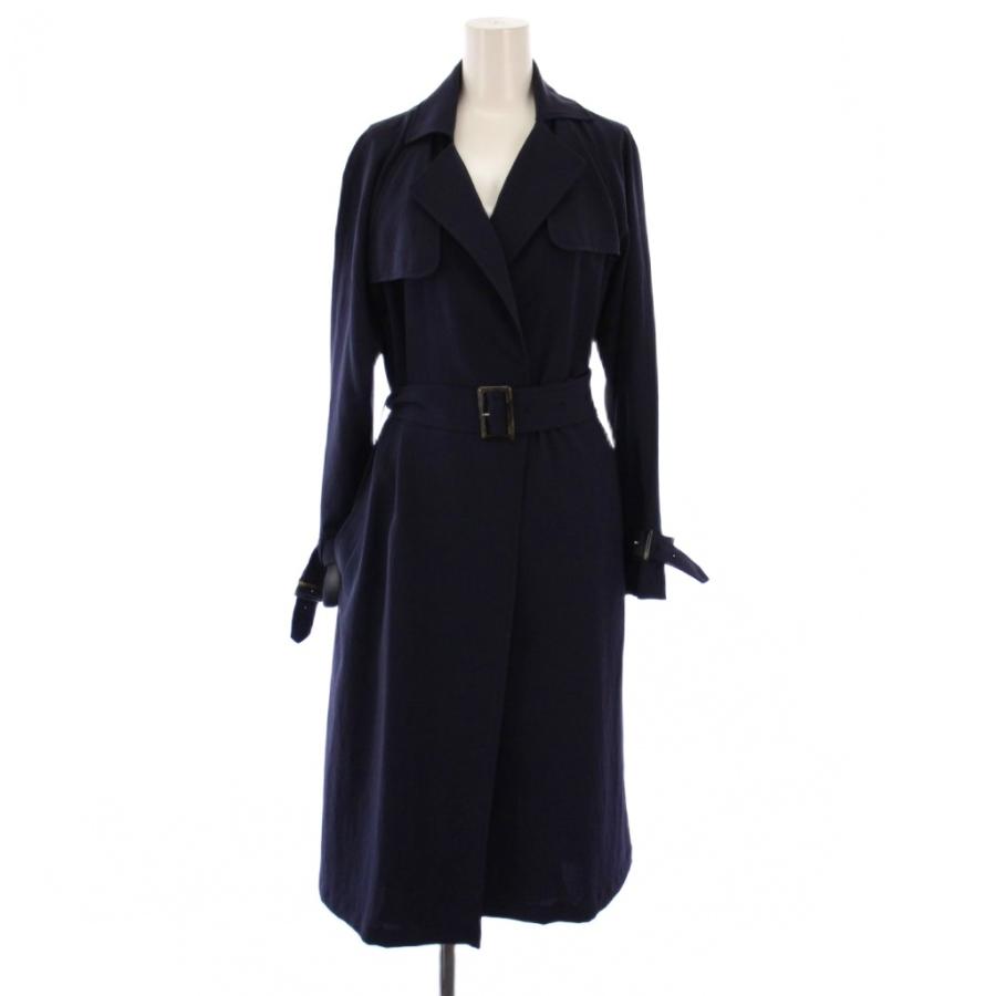 LAURA ASHLEY(ローラアシュレイ) 紺ロングコート 11号 Laura Ashley