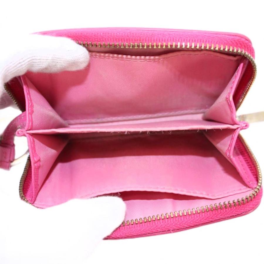 トリーバーチ TORY BURCH 小銭入れ コインケース コンパクト ラウンドファスナー レザー ロゴ ピンク /BB レディース