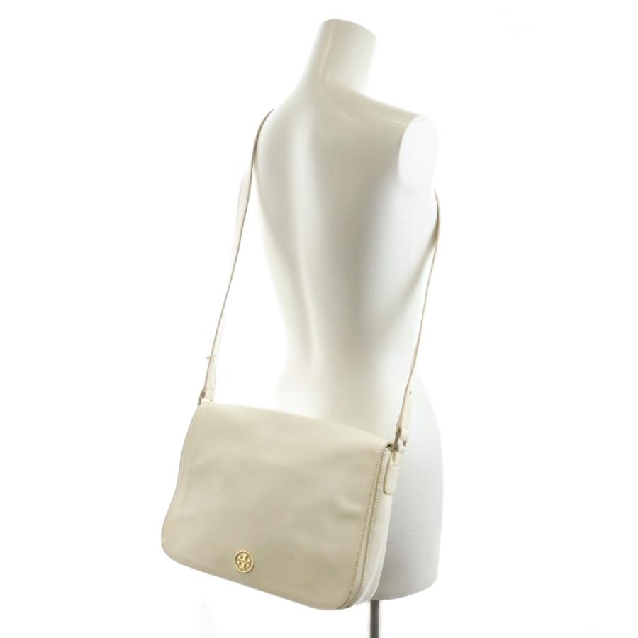 TORY BURCH（トリーバーチ） ショルダーバッグ ロゴ レザー 白