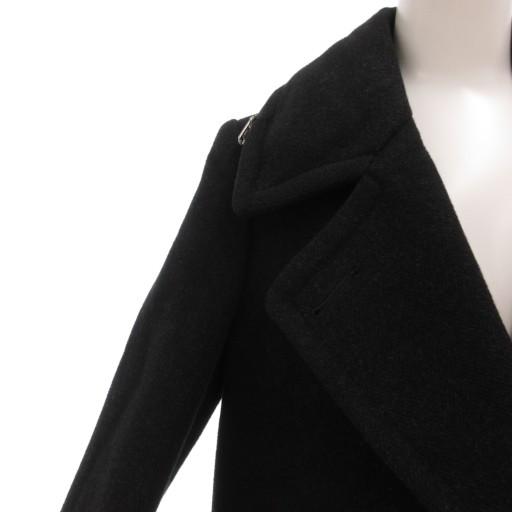 ズッカ zucca ピーコート Pコート S Aライン アンゴラ混 黒 ブラック