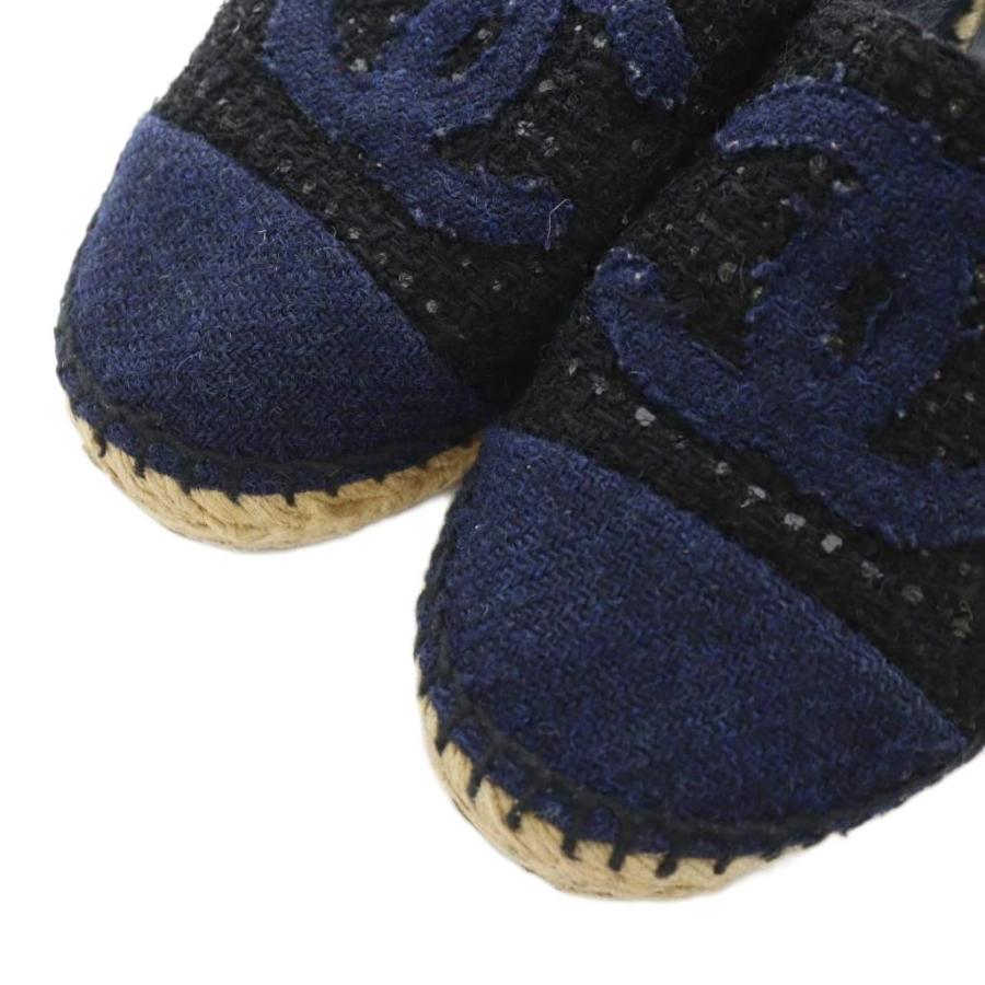 CHANEL（シャネル） ココマーク スリッポン シューズ ツイード