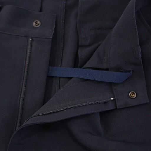 【中古】ジュゲム JUGEM EXPLORE TROUSER 2 エクスプローラートラウザー2パンツ スラックス タック ジップフライ 紺 ジュゲム JUGEM EXPLORE TROUSER 2 エクスプローラートラウザー2パンツ