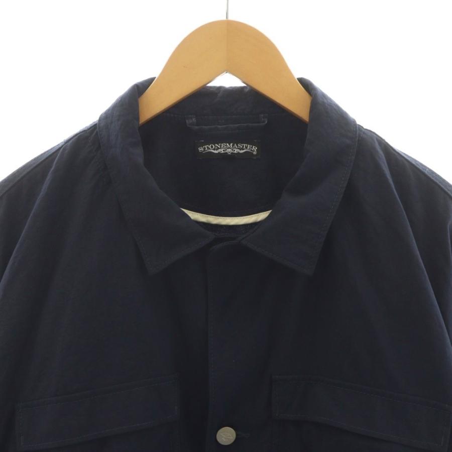 【中古】ストーンマスター SMフィールドシャツLS ナイロンダイ オックスフォード ジャケット XL 紺 ストーンマスター STONEMASTER SMフィールドシャツLS ナイロンダイ