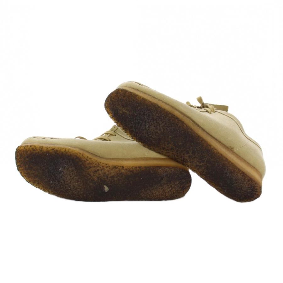 【中古】クラークス clarks Wallabee ワラビー デザートブーツ スクエアトゥ 厚底 スエード US10 27cm ベージュ Clarks（クラークス） clarks Wallabee ワラビー デザートブーツ