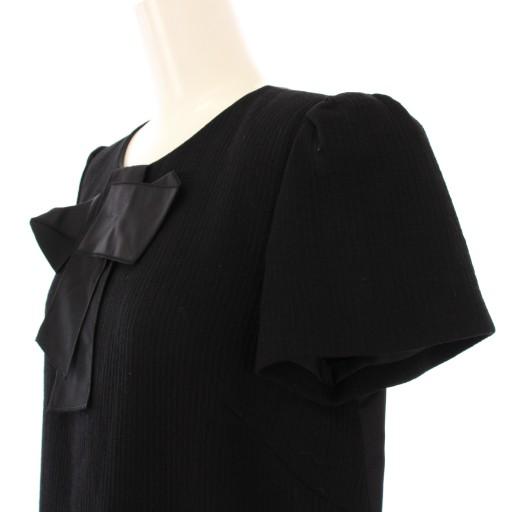 FOXEY（フォクシー） ワンピース ひざ丈 半袖 クルーネック ニット 