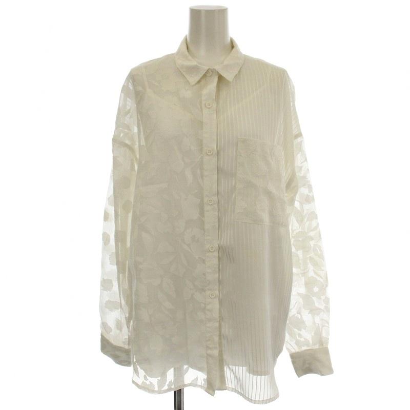アメリヴィンテージ Ameri VINTAGE TWINS LACE BLOUSE シースルー 