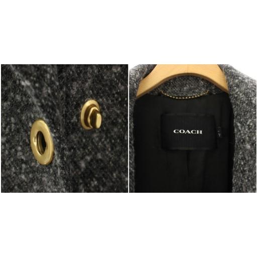 COACH（コーチ） オーバーコート ロングコート アウター XS グレー