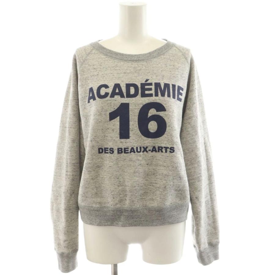 イエナ IENA 23AW ACADEMIEスウェット トレーナー ロゴ プリント