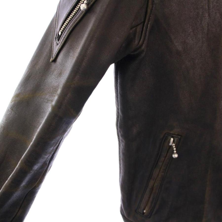 ブラックミーンズ blackmeans LABRAT シングルライダースジャケット 革