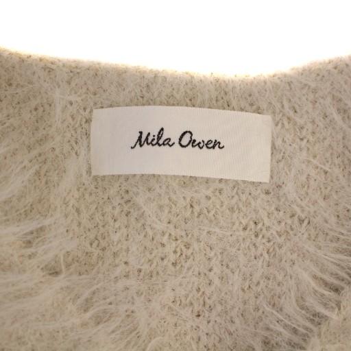 ミラオーウェン Mila Owen Vネックシャギーニットベスト プルオーバー