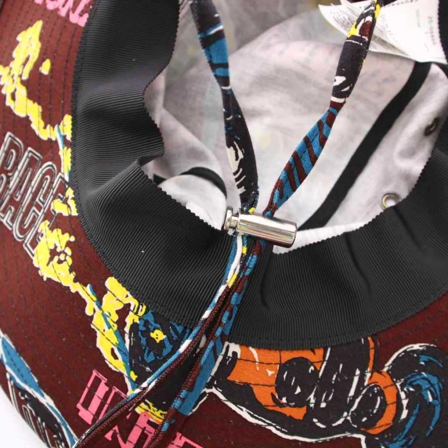 【中古】未使用品 サカイ sacai 25SS ハット つば広 帽子 車柄 総柄 1 茶 マルチカラー 25-0949S /YM メンズ 未使用品 サカイ sacai 25SS ハット つば広 帽子 車柄 総柄 1 茶