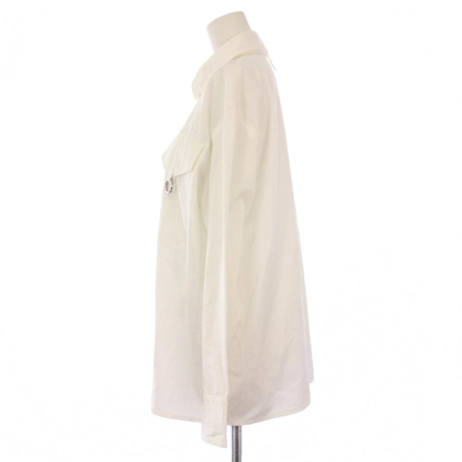 HERMES（エルメス） ジップアップシャツ ブラウス 長袖 セリエボタン