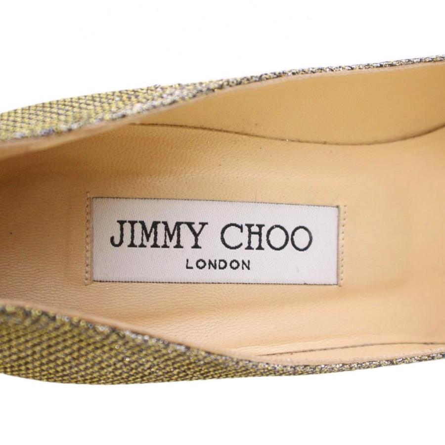 ジミーチュウ JIMMY CHOO パンプス ポインテッドトゥ ハイヒール ラメ