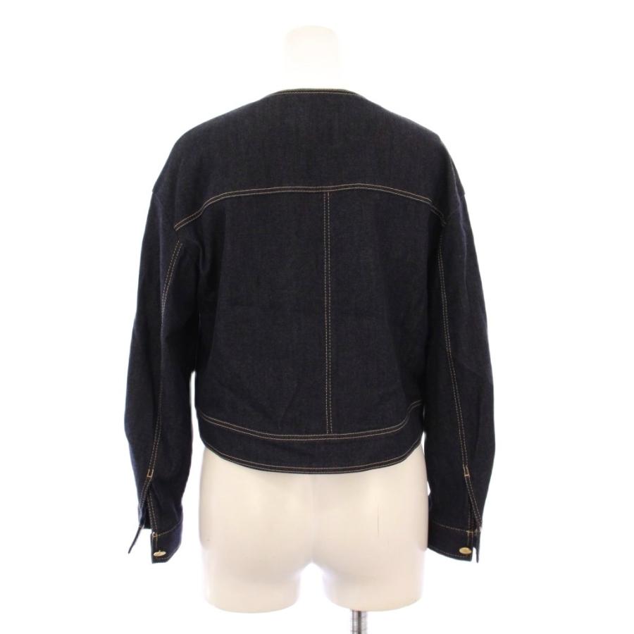 アナイ ANAYI ノーカラージャケット デニム アウター ショート丈