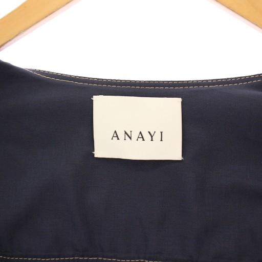 アナイ ANAYI ノーカラージャケット デニム アウター ショート丈