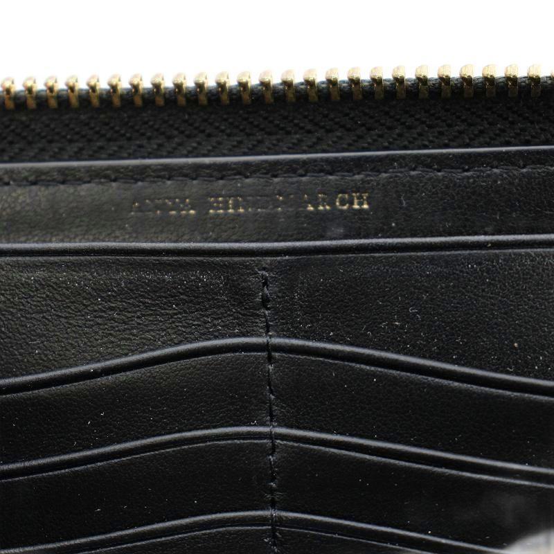 アニヤハインドマーチ ANYA HINDMARCH 長財布 スマイルマーク ライン