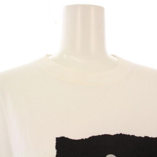 シャネル Tシャツ カットソー 長袖 ロゴ カメリア スパンコール S 白 CHANEL（シャネル） CHANEL Tシャツ カットソー 長袖 ロゴ カメリア