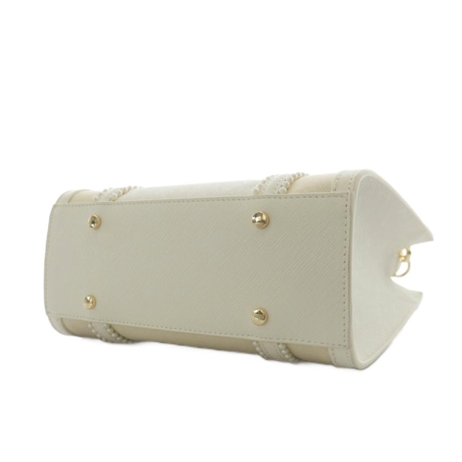 セルフォード CELFORD パールトリミングキャンバスコンビバッグ