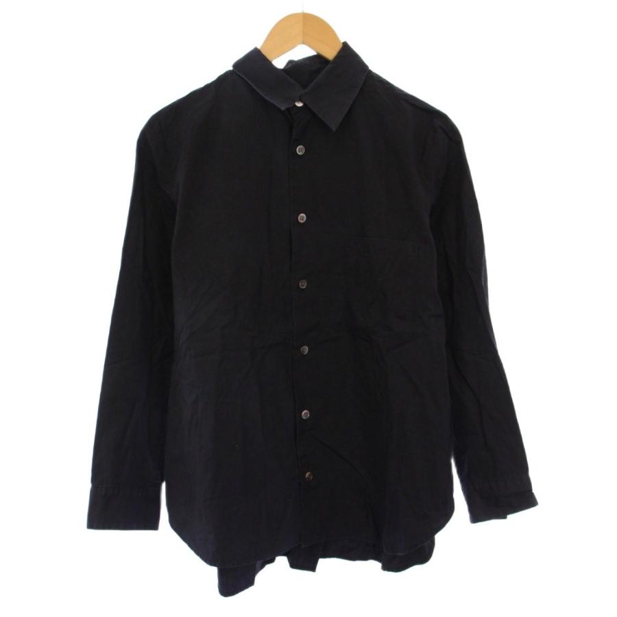 Y's】ワイズ ヨウジヤマモト シャツ 長袖 ブラック 2 Y's ワイズ