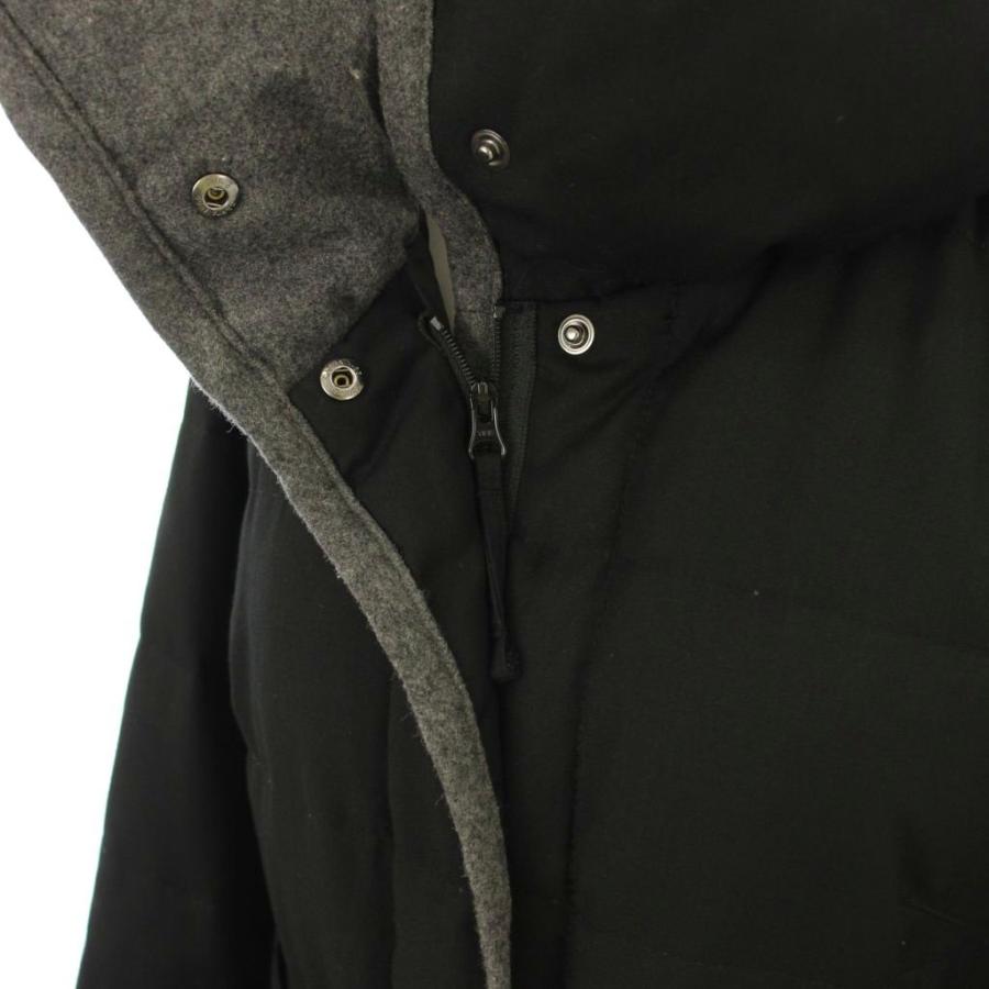 PLSTプラステフード付きロング丈ブラックダウンジャケット　ダウンコートサイズL PLST(プラステ)公式 | ストレッチロングダウンコート