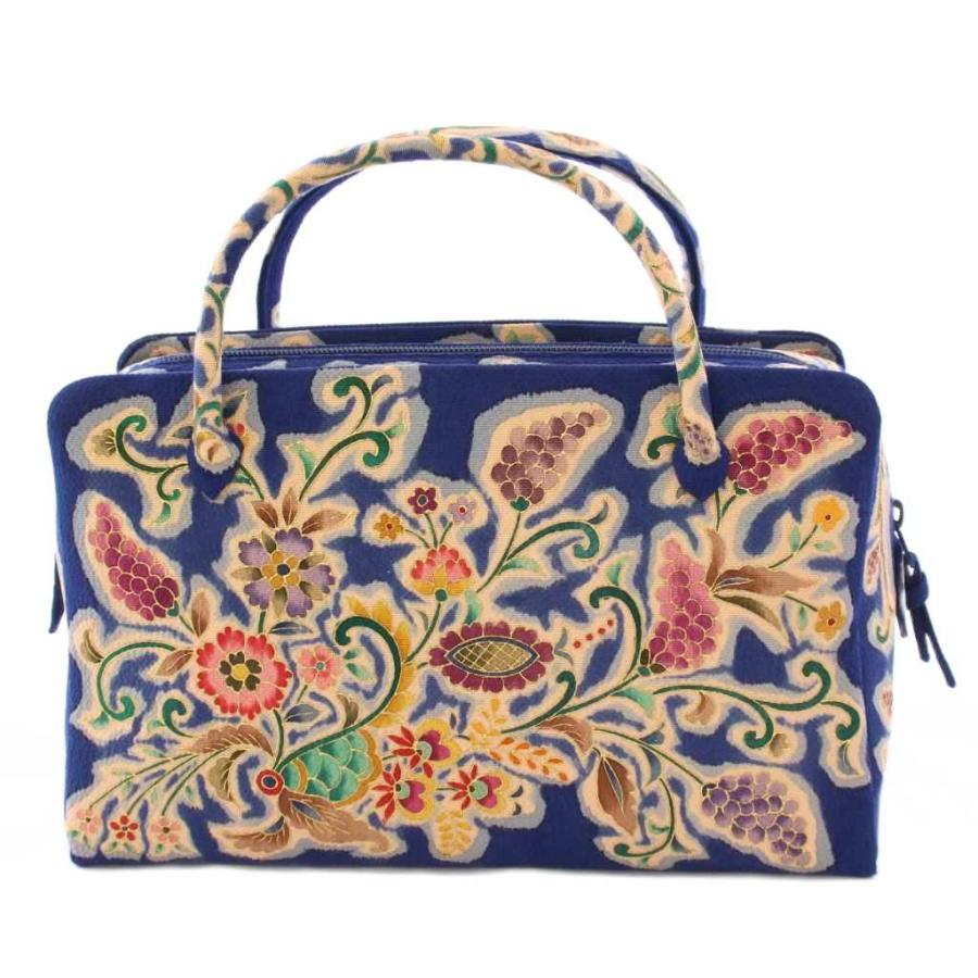 岡重謹製 友禅 利休バッグ お茶席バッグ 正絹友禅バッグ ハンドバッグ