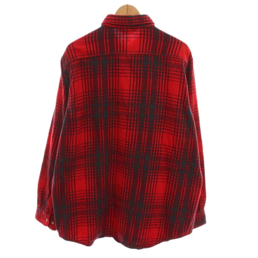 カーハート carhartt チェック シャツ 長袖 赤 レッド 黒 ブラック /YM