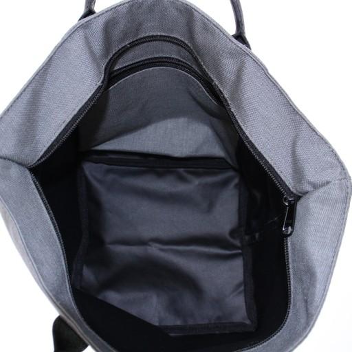 Hervé Chapelier グレー ハンドバッグ トート レザー 本革 舟型 中古・古着通販】Herve Chapelier (エルベシャプリエ) リュクス舟形