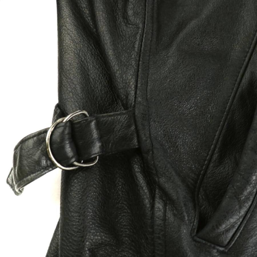 M.JULIAN Wilsons レザージャケット 革ジャン ジップアップ 黒