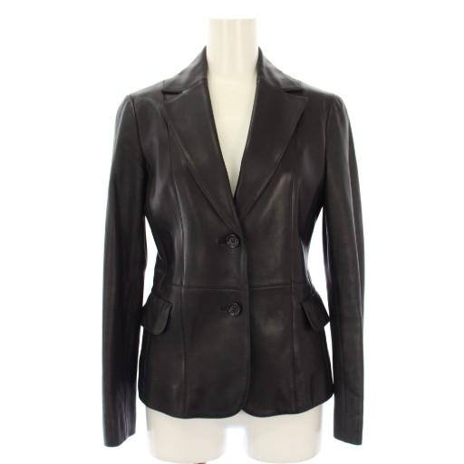 アナイ ANAYI テーラードジャケット ラムレザー 36 黒 10627-01-95-360  
