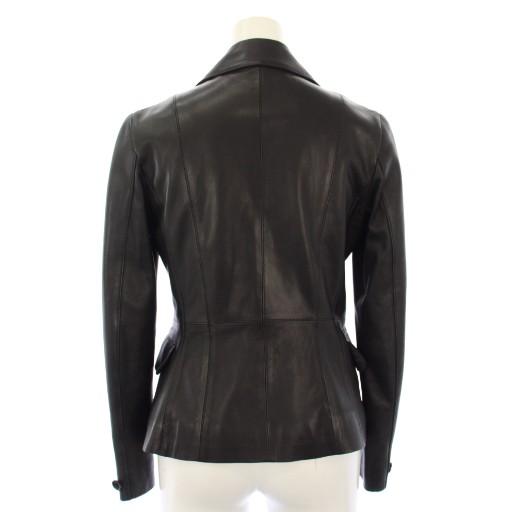 アナイ ANAYI テーラードジャケット ラムレザー 36 黒 10627-01-95-360  