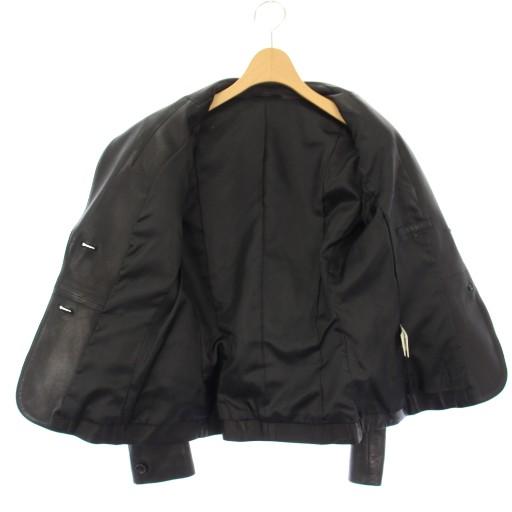 アナイ ANAYI テーラードジャケット ラムレザー 36 黒 10627-01-95-360  