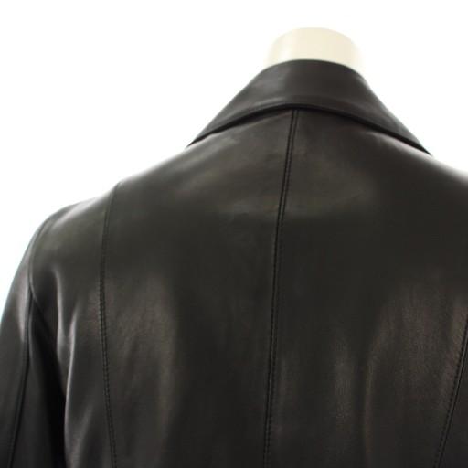 アナイ ANAYI テーラードジャケット ラムレザー 36 黒 10627-01-95-360  