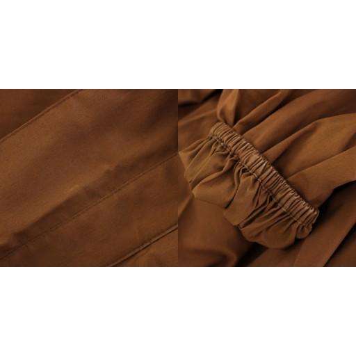 【中古】エポカ スキッパーカシュクールワンピース ロング 長袖 アンダードレス付き 40 茶 M5J03-404-50 レディース エポカ EPOCA スキッパーカシュクールワンピース ロング 長袖 アンダー