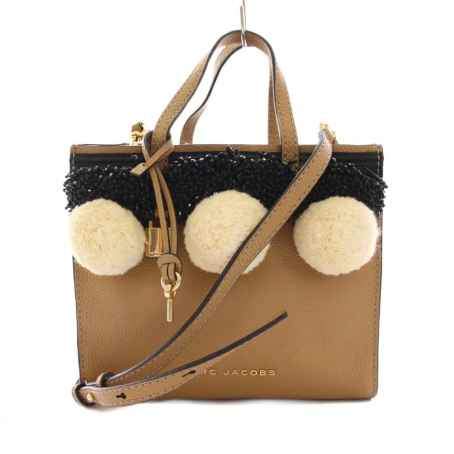 マークジェイコブス MARC JACOBS ビーズ ポンポン トートバッグ ミニ