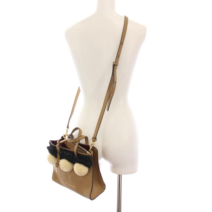 マークジェイコブス MARC JACOBS ビーズ ポンポン トートバッグ ミニ