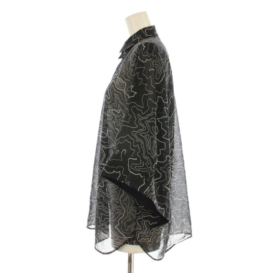 ハイク HYKE CONTOUR LINE BELL-SLEEVE SHIRT カジュアルシャツ 五分袖 