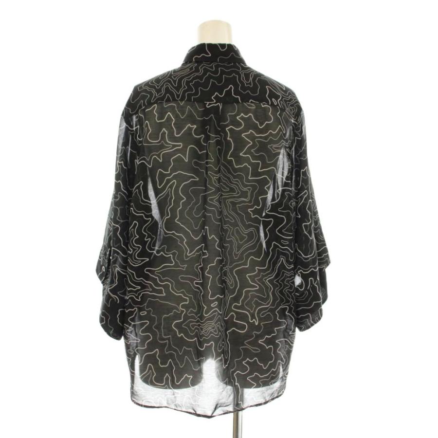 ハイク HYKE CONTOUR LINE BELL-SLEEVE SHIRT カジュアルシャツ 五分袖 